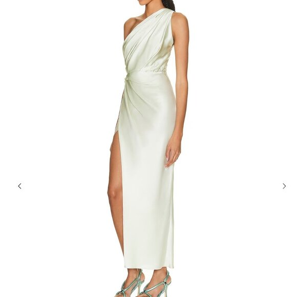 NWT The Sei for FWRD Asymmetrical Drape Dress in Celadon size 2 - Picture 3 of 8